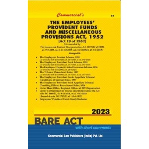 Commercial's The Employees Provident Funds and Miscellaneous Provisions Act, 1952 [EPF] Bare Act 2023